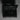 Black gothic ring bearer box front view with metal hardware and secure clasp