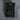Black gothic wedding ring box with green moss interior for two rings