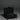 Dark wedding ring bearer box opened for a gothic ceremony