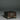 Closed engraved wood wedding ring box in dark brown wood with vintage metal hardware