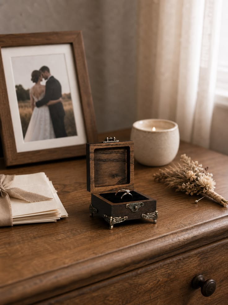 Ring bearer box for wedding ceremony and photography
