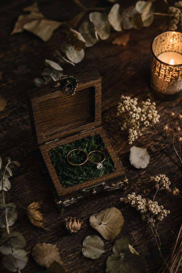 Ashkin studio wedding ring holder box for ceremony and wedding keepsake